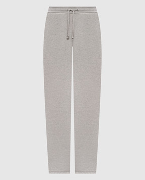 Victoria Beckham Jules grey melange joggers 1326JTR007528A