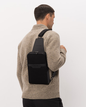 Stefano Ricci Black combination sling bag ND219UMAMR