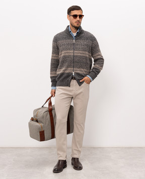 Brunello Cucinelli Grey jeans with emblem M277PX1290