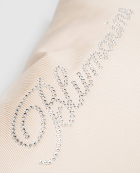 Blumarine Home Beige decorative pillow with crystals 60x60 W0200250035