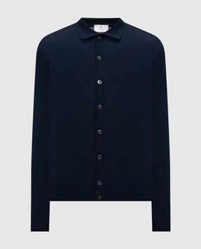 Pini Parma Blue cotton cardigan CARDBL