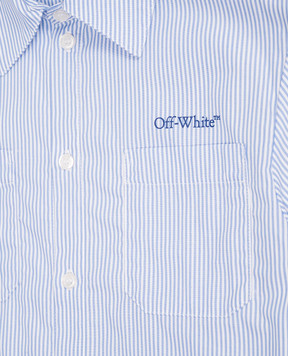 Off-White Children's blue checked shirt dress 44GDB06IF5F001