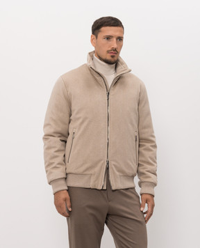 Peserico Beige wool and cashmere jacket R52295A6717