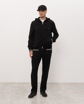 CAPOBIANCO Black wool tracksuit 21M410BT00C21M708BT00