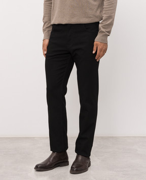 Stefano Ricci Black insulated pants with emblem MFT63B1110TR181K