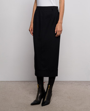 Thom Browne Black wool pencil skirt FGCA32HF1199