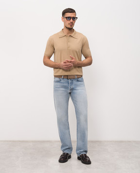Tom Ford Blue jeans with logo patch DPH003DMC099