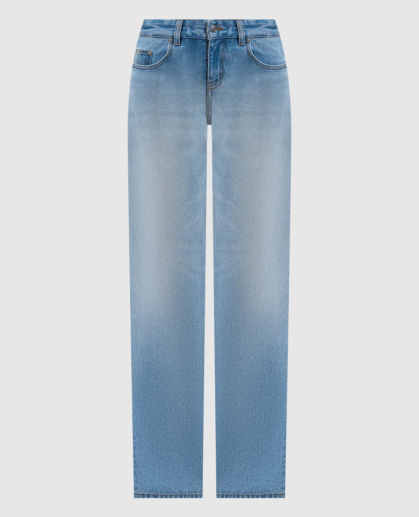 

Blue jeans with logo patch Victoria Beckham, Light blue