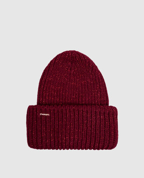 Twinset Burgundy cap with lurex 262TA4620