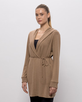 Max Mara Brown LASER wool cardigan MXMLASER