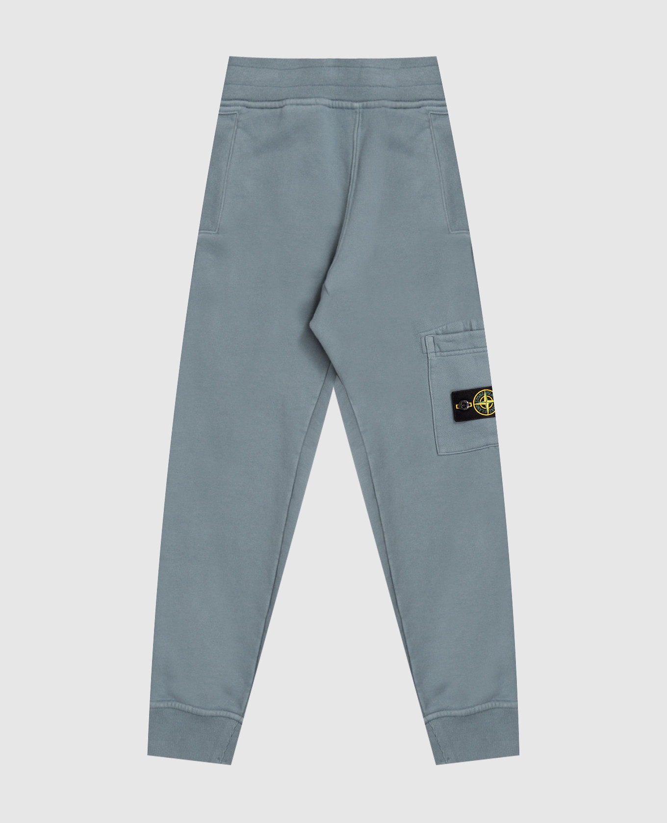 Kids' blue joggers with logo patch