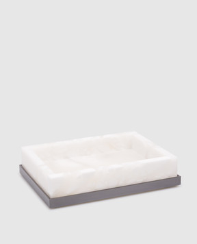 Treesseci White Baster Square Soap Holder BQ01ABCF