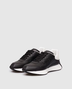 Alexander McQueen Black leather Sprint Runner sneakers 841162WIAHE