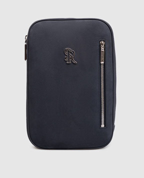 Stefano Ricci Blue nubuck sling bag ND200SRPSNS