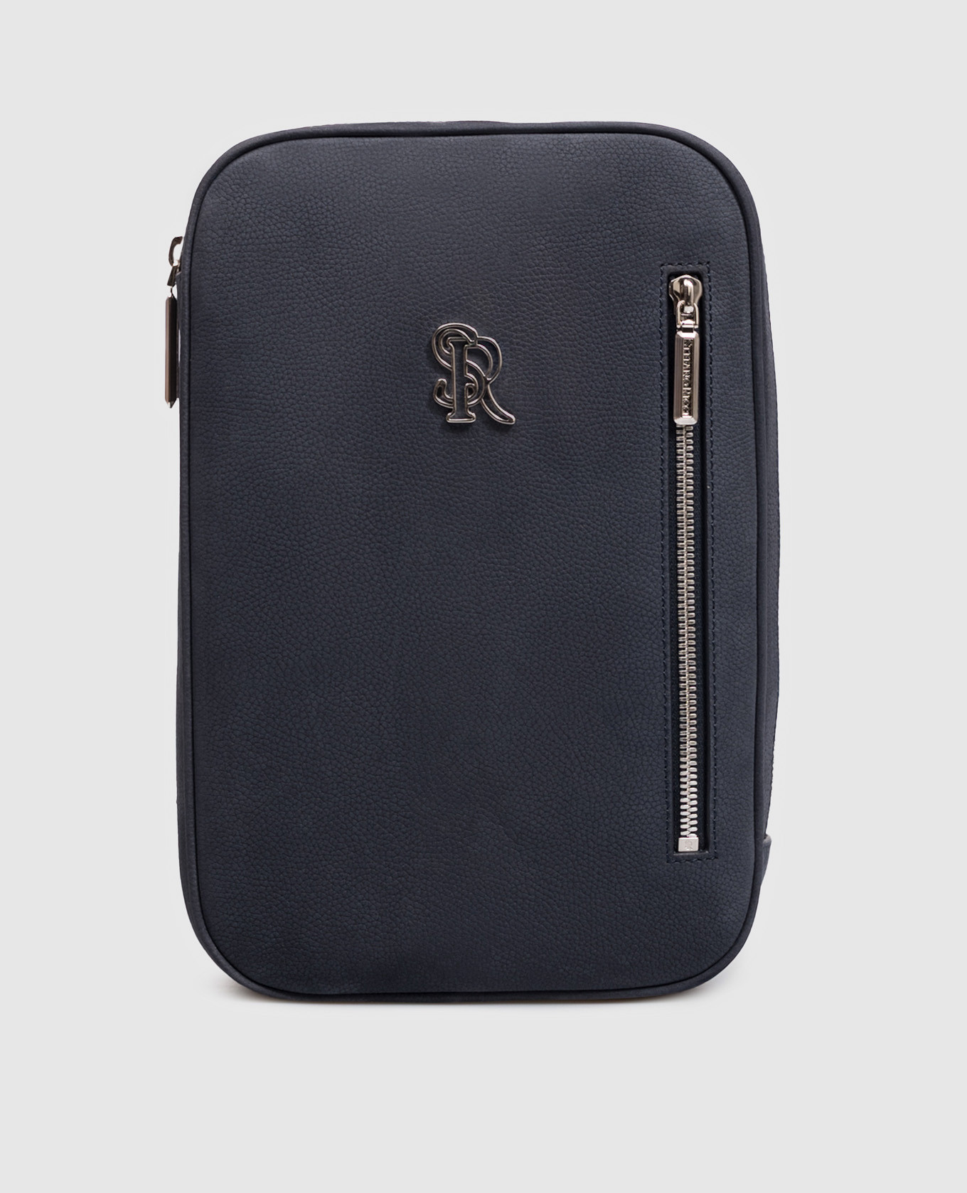 Blue nubuck sling bag