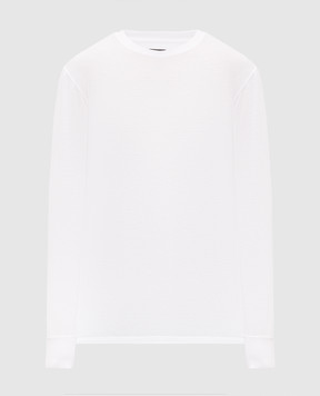 Tom Ford White longsleeve with embroidered monogram logo JCL006JMT012