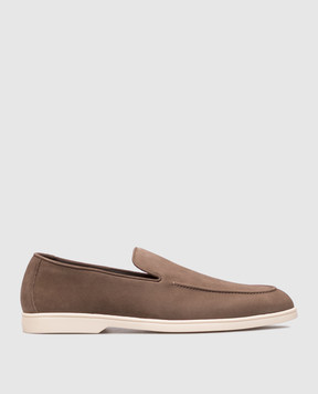Doucal's Brown nubuck loafers DU3413NWMAUY288