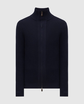 ISAIA Blue wool cardigan MG8484Y0558