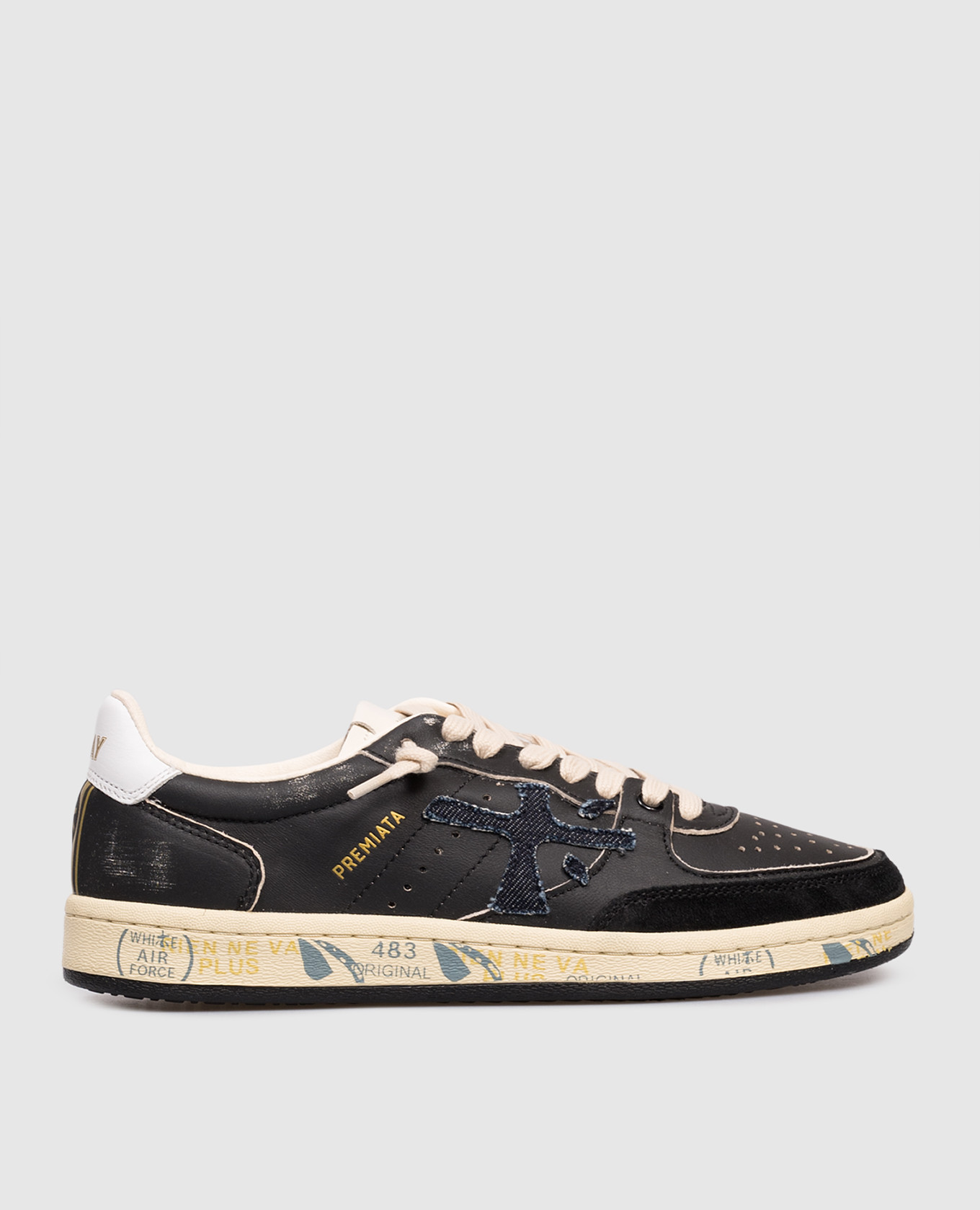 

Black leather sneakers BSKT CLAY Premiata