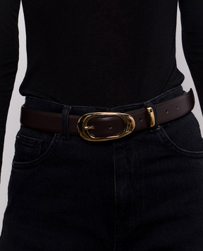 Twinset Brown leather belt 262TA4540