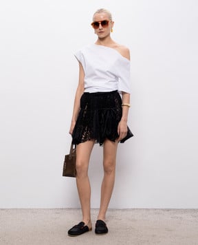 JW Anderson Black lace pleated skirt SK0209PG1912