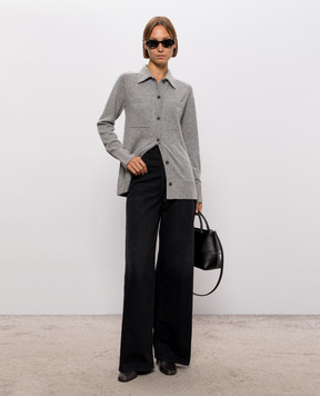 Toteme Gray cashmere shirt 263WRT0785YA0016