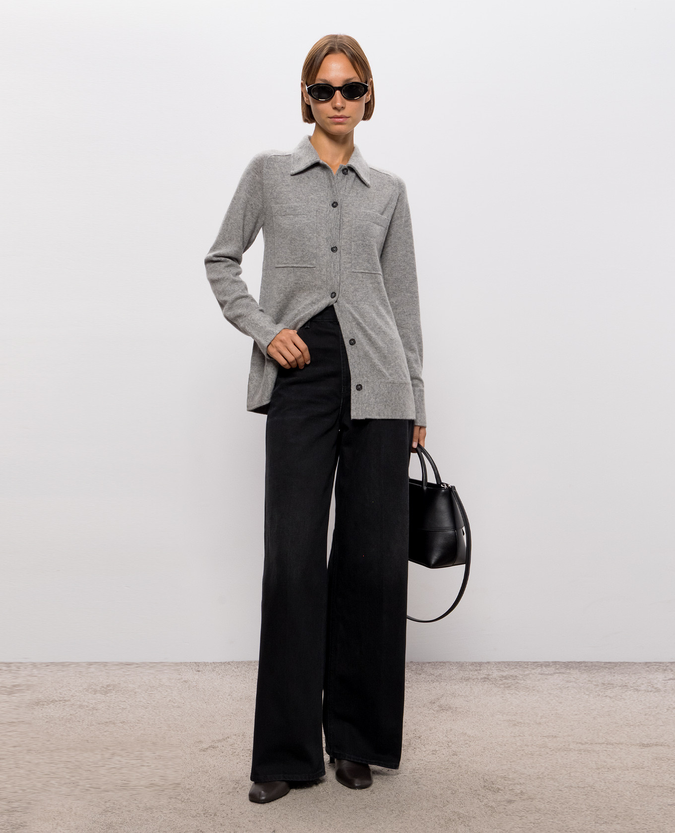 Gray cashmere shirt Toteme 2