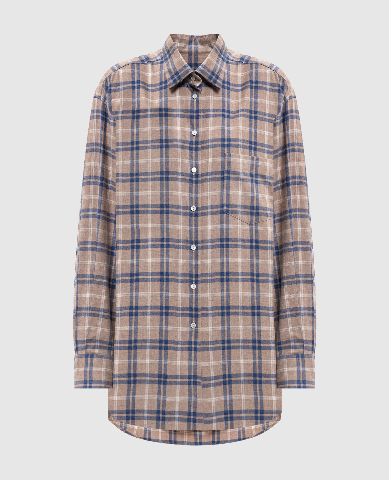 

Brown checkered shirt Babe Pay Pls