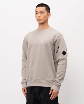C.P. Company Grey sweatshirt with logo patch MSS713A005086W