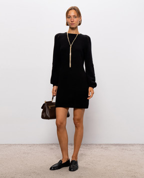 Twinset Black dress with wool 262TT3181