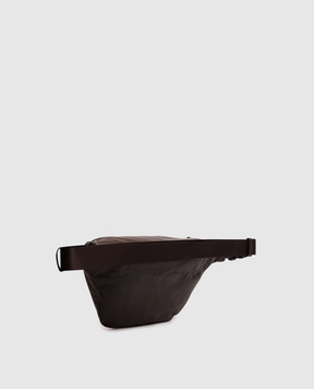 Iceberg Brown leather belt bag with embroidery 72056851