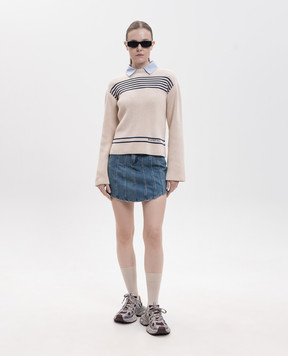 Balenciaga Beige sweater with logo pattern 876806T3461