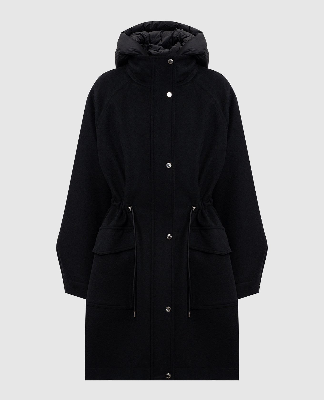 

Black ALIMENA wool and cashmere parka MooRER