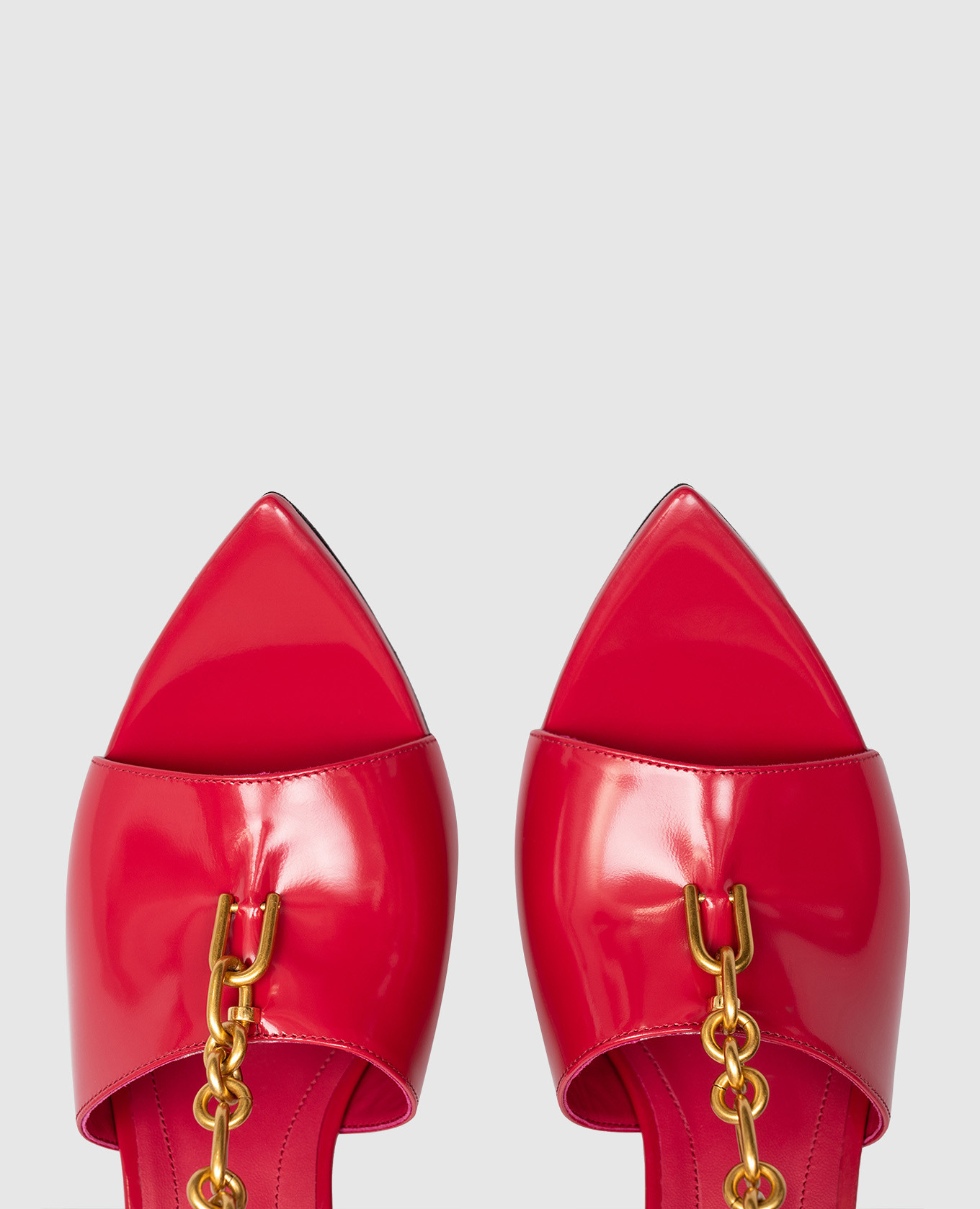 Pink leather Sync sandals Balmain 4