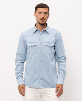 Tom Ford Blue denim shirt HDS001FMC240