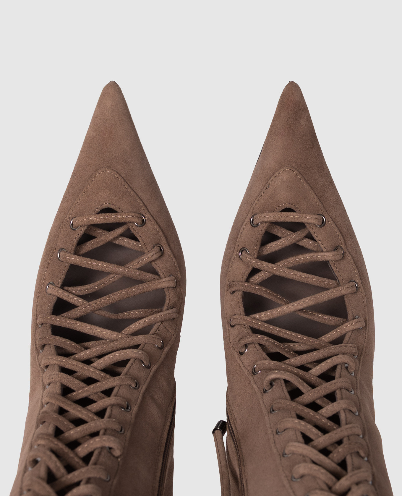 Brown suede ankle boots COLETTE Le Silla 4