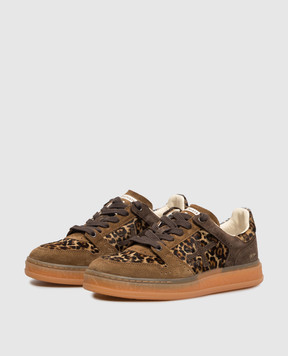 Premiata Quinn brown leather sneakers QUINND8643