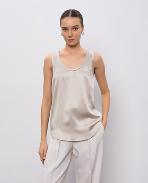 Brunello Cucinelli Beige silk top M0C59E0600