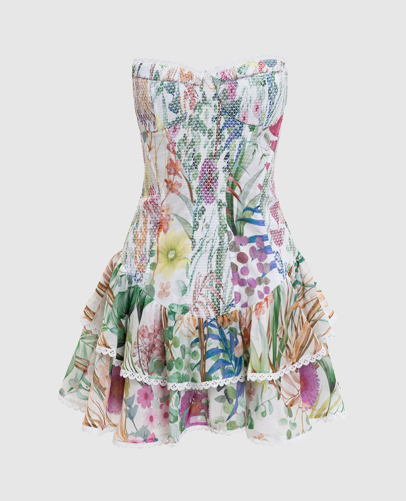 

Sora white floral bustier dress Charo Ruiz