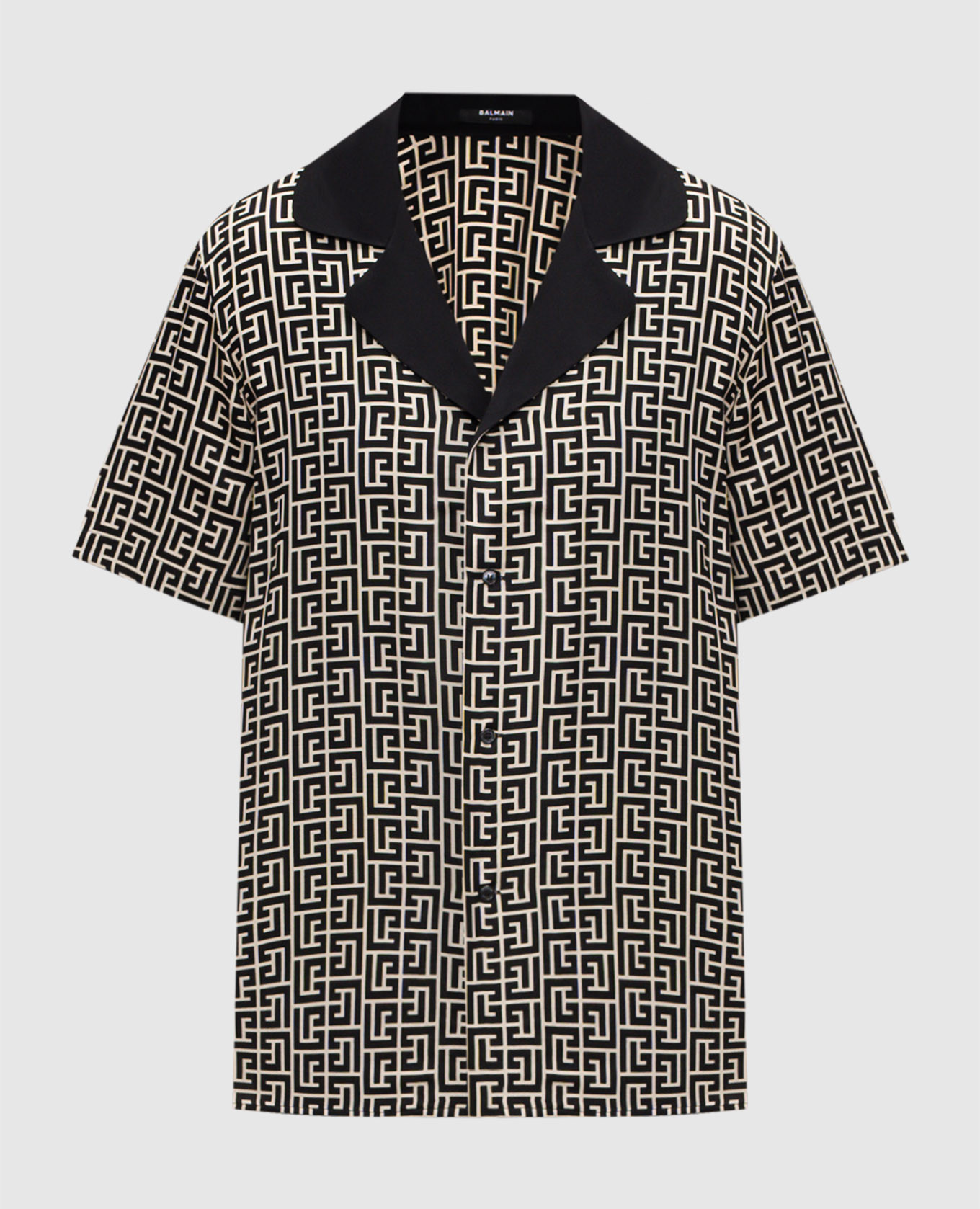 PB Labyrinthe monogram print shirt Balmain