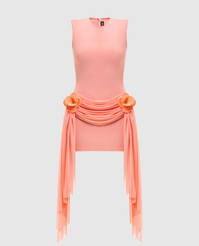 David Koma Pink mini dress with appliques RE26DK46D