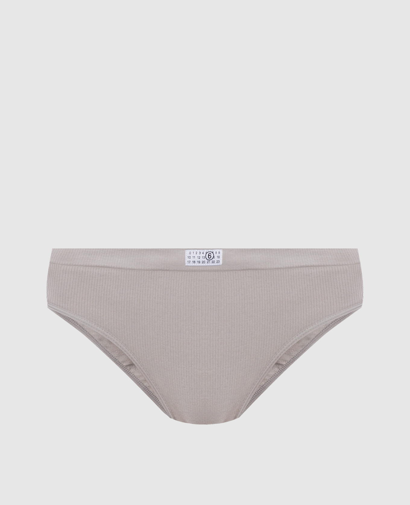Grey briefs with logo patch