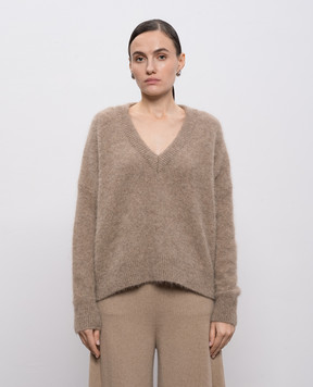 Demiur Brown alpaca wool pullover ALP103