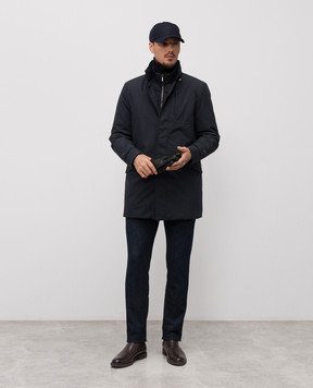 MooRER Blue down jacket IDEON IDEONSTP