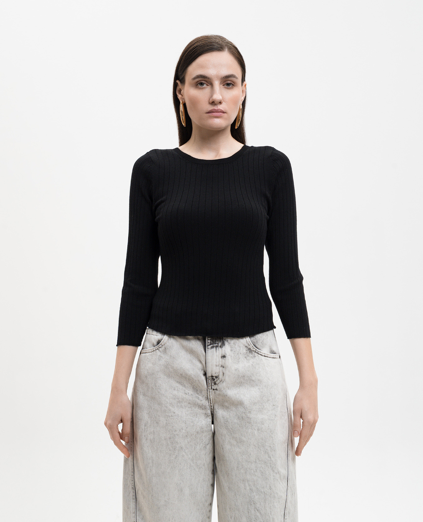 Black ribbed top Solotre 3