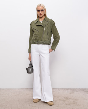 Babe Pay Pls Green suede leather jacket 2106УКР1SUEDE