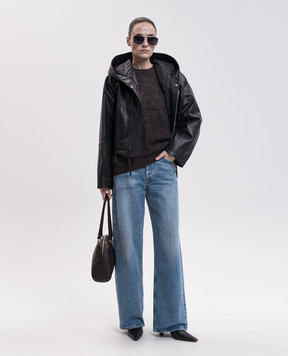 Max Mara CHICCA dark brown cashmere sweater SMMCHICCA