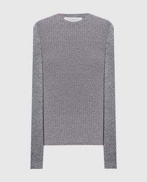 Gabriela Hearst Browning grey cashmere and silk jumper X009246A003