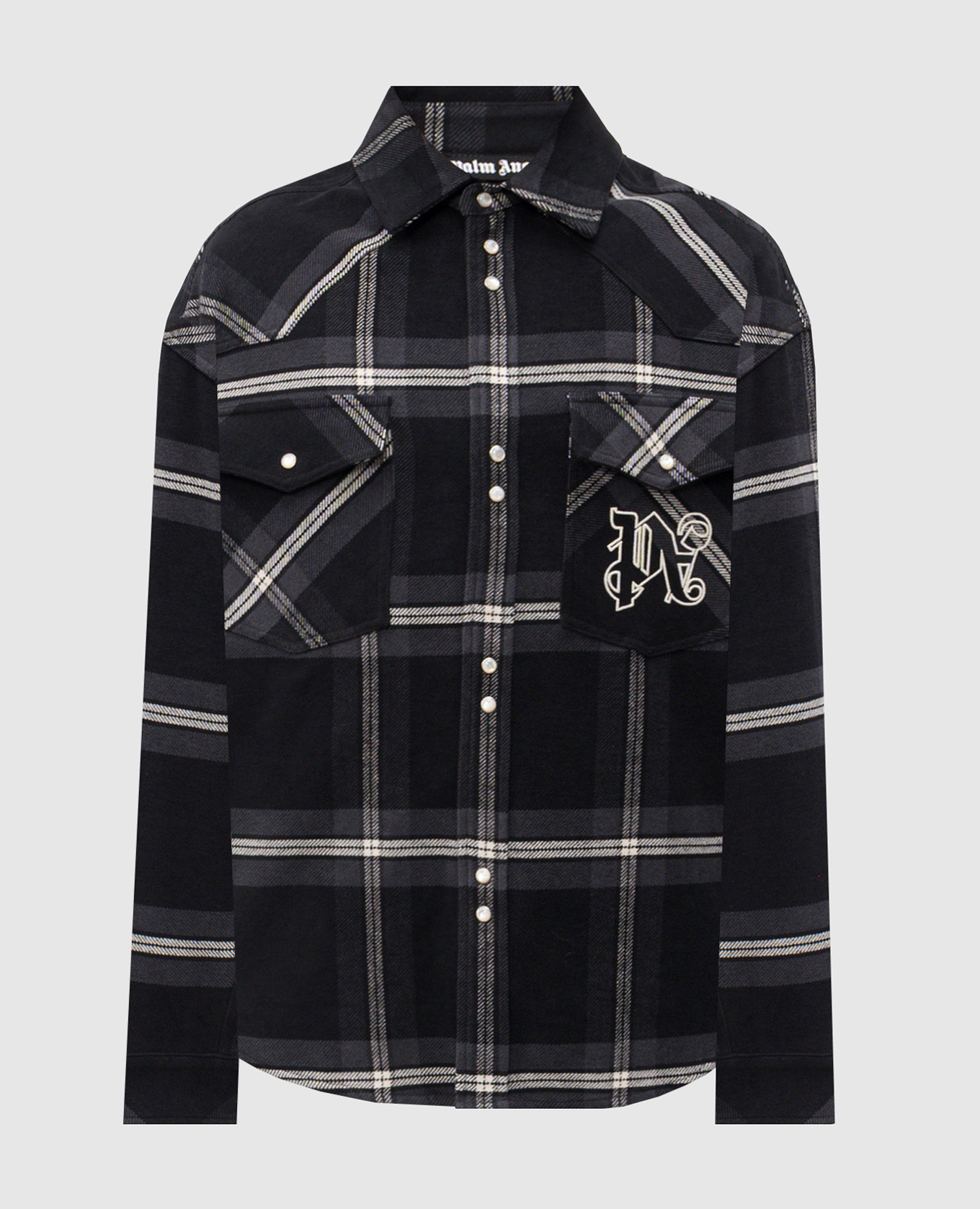 

Black checkered shirt Palm Angels