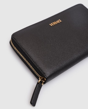 Versace Black leather wallet with logo 10223911A17155